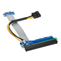 Riser Card PCI-E 1x // 16x con Molex Alimentazione - 19cm