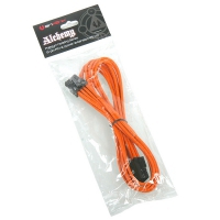 BitFenix Prolunga 8-Pin 45cm - sleeved orange/black