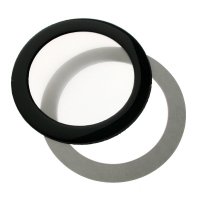 DEMCiflex Round Dust Filter 80mm - black/white