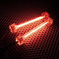Revoltec Neon V2 Twin-Set 10cm - rosso
