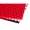 Pannello in Plexiglass Trasparente, rosso fluorescente - 500x500mm