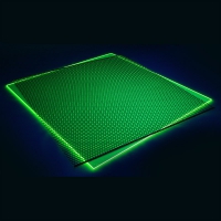 Pannello in Plexiglass Trasparente, verde fluorescente - 500x500mm