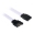 NZXT Prolunga SATA 30cm, black HSG - sleeved white