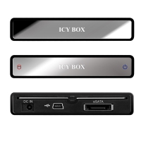 Icy Box IB-290StUSD-B Box per HD SATA 2.5, USB 3.0/eSATA con Docking Station - Nero