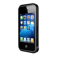 Icy Box IB-i042 Protection Frame per iPhone 4/4S, Alluminio - Nero