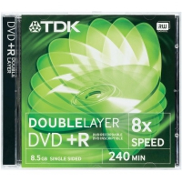 TDK DVD+R Double-Layer 8x 8,5GB - 1 pezzo