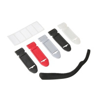 LABEL THE CABLE Kit Base con 5 Fascette in Velcro Nero + Etichette - mix colori