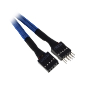 BitFenix prolunga cavo Audio interno 30cm - sleeved blue/black