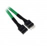 BitFenix prolunga cavo Audio interno 30cm - sleeved green/black