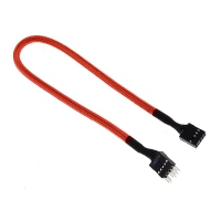 BitFenix prolunga cavo Audio interno 30cm - sleeved orange/black