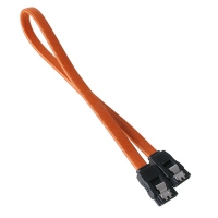 BitFenix Cavo SATA 3 30cm - sleeved Arancione/Nero