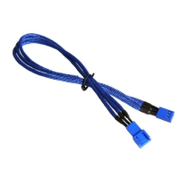 BitFenix Prolunga 3-Pin 30cm - sleeved blue/blue