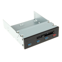 Silverstone SST-FP56B USB 3.0 Card Reader 5.25 - Nero/Argento