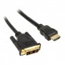 InLine Cavo Adattatore HDMI / DVI-D M/M High Speed 0,5m - Nero