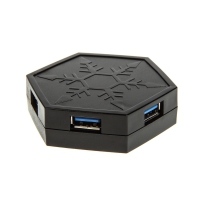 Silverstone SST-EP01B Hub USB 3.0 a 4 Porte - Nero