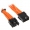 BitFenix Prolunga 6+2-Pin 45cm - sleeved orange/black