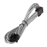 BitFenix Prolunga 6+2-Pin 45cm - sleeved silver/black