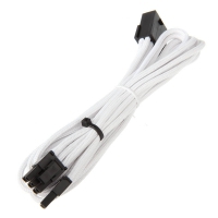 BitFenix Prolunga 6+2-Pin 45cm - sleeved white/black