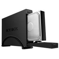 Icy Box IB-366StU3+B Box Esterno per HD SATA 3.5 pollici USB 3.0 - Nero