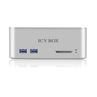Icy Box IB-111HCr-U3 Docking Station USB 3.0 con Lettore SD - Alluminio