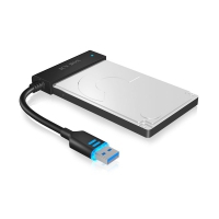 Icy Box IB-AC603L-U3 adattatore SATA/USB 3.0 con LED - Nero