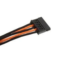CableMod B-Series Straight Power 10/11 Cable Kit - Nero/Arancione