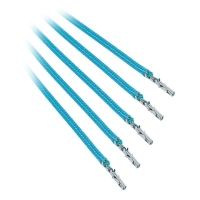 BitFenix Alchemy 2.0 Sleeved PSU Cable, Kit 5 pezzi - 40cm Azzurro