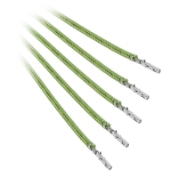 BitFenix Alchemy 2.0 Sleeved PSU Cable, Kit 5 pezzi - 40cm Verde Lime