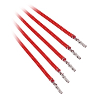 BitFenix Alchemy 2.0 Sleeved PSU Cable, Kit 5 pezzi - 40cm Rosso
