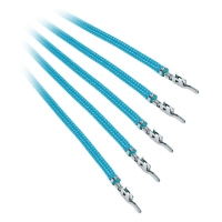 BitFenix Alchemy 2.0 Sleeved PSU Cable, Kit 5 pezzi - 60cm Azzurro