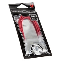 BitFenix Alchemy 2.0 Sleeved PSU Cable, Kit 5 pezzi - 20cm Rosso
