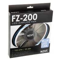 NZXT FZ-200 Airflow Fan, Nero/Trasparente, LED Blu - 200mm