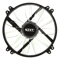 NZXT FZ-200 Airflow Fan, Nero/Trasparente, LED Verde - 200mm