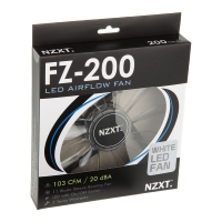 NZXT FZ-200 Airflow Fan, Nero/Trasparente, LED Bianco - 200mm