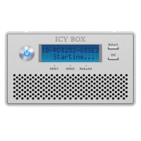 Icy Box IB-RD3252-U3SE2 Sistema RAID 2-Bay per HD da 3.5 pollici - Argento