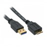 InLine Cavo USB 3.0 Typ-A a Micro Typ-B, Nero - 1m