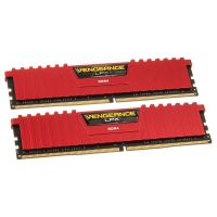 Corsair Vengeance LPX DDR4 PC4-19200, 2.400 MHz, C14, Rosso - Kit 16GB (2x 8GB)