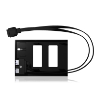 Icy Box IB-AC615 Pannello I/O Frontale USB 3.0 con 2 Bay HD 2.5 pollici - Nero