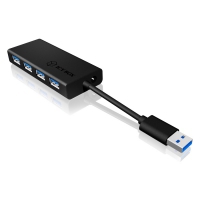 Icy Box IB-AC6104-B HUB USB 3.0 a 4 Porte - Nero