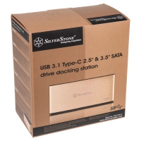 Silverstone SST-TS11G-C Aluminium Docking Station USB 3.1 - Oro