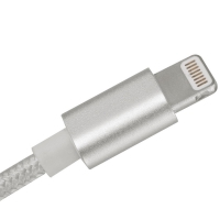 Silverstone SST-CPU03S Cavo USB / Lightning Certificato Apple MFi, Argento - 1m
