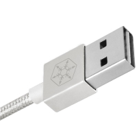 Silverstone SST-CPU03S Cavo USB / Lightning Certificato Apple MFi, Argento - 1m