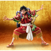 One Piece Excellent Model P.O.P PVC Statue Monkey D. Luffy Kabuki Edition - 21 cm