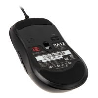 ZOWIE ZA12 Gaming Mouse Ottico Sensore Avago ADNS-3310 - Nero