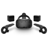 HTC Vive Virtual Reality Headset inkl. 2x Motion Controller & 2x Tracker