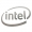 Adesivo Intel Logo, 55x35 mm - Argento