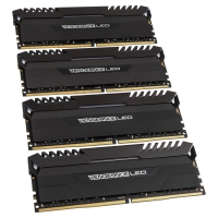 Corsair Vengeance LED DDR4, 3.200 MHz, C16, Nero, LED Bianco - Kit 64GB (4x 16GB)