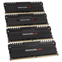 Corsair Vengeance LED DDR4, 3.200 MHz, C16, Nero, LED Rosso - Kit 64GB (4x 16GB)