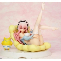 Super Sonico PVC Figure: Bikini & Sofa Version