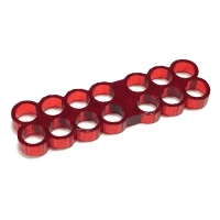 Twister Cable Comb RING PCIe 6+8 Pin - Rosso